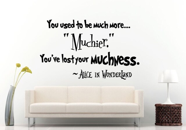 Adventures in Wonderland Fantasy Magic Quote Saying Wall Decal Vinyl Sticker Mural Room Decor L1321 - image 1