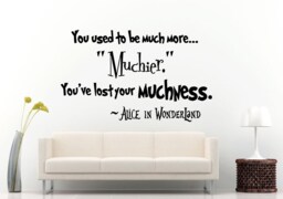 Adventures in Wonderland Fantasy Magic Quote Saying Wall Decal Vinyl Sticker Mural Room Decor L1321 - thumbnail 1