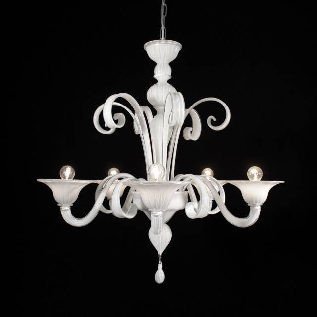 Giorgione Murano Chandelier 5 Lights
