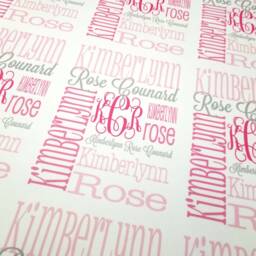 Baby Name Blanket, Monogrammed Personalized Milestone Swaddle Receiving Handmade Shower Gift For Newborn, Her, Kids - thumbnail 3