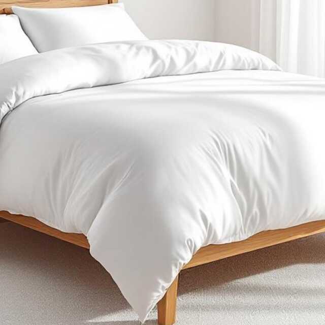 200Tc Duvet Cover, Pure Fine Cotton, White Colour - image 1