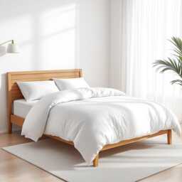 200Tc Duvet Cover, Pure Fine Cotton, White Colour - thumbnail 2