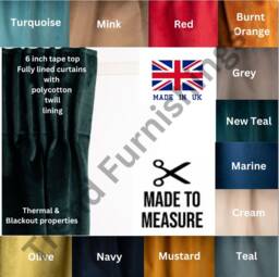 Blackout Plush Velvet Curtains, Luxury Home Decor Made To Measure Bedroom Window Curtains, Nursery Living Room Custom Curtains - thumbnail 1