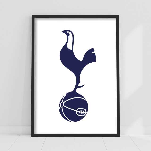 Tottenham Hotspur Football Club Print - Navy Crest Poster - image 1