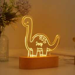 Personalized Dinosaur Night Lights, Personalized Lights, Dinosaur Room Decorations, Personalized Gifts, Baby Gifts, New Baby Gifts - thumbnail 3
