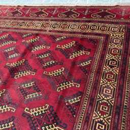 6x11 Ersari Afghan Rug - Hand-Knotted Wool Carpet Traditional Turkmen Tribal Design For Elegant Living Room Decor Boho Gift - thumbnail 3