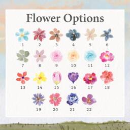 Personalised Friendship Flower Print - Custom Wall Art Gift For Best Friends Or Sister Birthday, Thank You, Christmas Keepsake Va019 - thumbnail 2