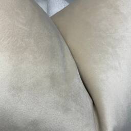High Quality Polyester Velvet Cushion Cover Cream Beige Neutral Decor Plain Double Sided/Handmade - thumbnail 2
