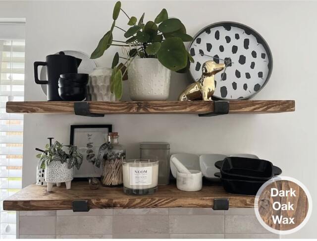 Rustic Kitchen Shelves/ Any Size & Colour/Chunky Shelving/Industrial Bathroom Shelves/Ideal For Kitchens & Bathrooms - image 1