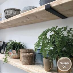Rustic Kitchen Shelves/ Any Size & Colour/Chunky Shelving/Industrial Bathroom Shelves/Ideal For Kitchens & Bathrooms - thumbnail 2