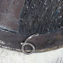 Round Metal Industrial Wall Clock, Made By The Steel Style Things, 6Th Anniversary Gift - thumbnail 4