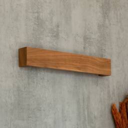 Wooden Wall Lights, Wood Commercial Sconce, Walnut Led Light, Dimmable Industrial Solid Linear Sconce, 30x3x2 In - thumbnail 2