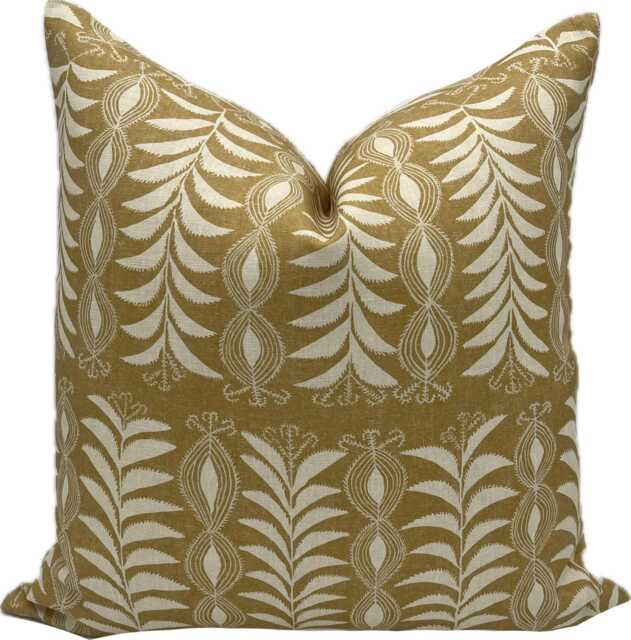 Penny Morrison Little Zanzibar Yellow Fabric Double Sided Cushion Cover Pillow - image 1