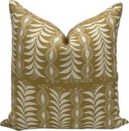 Penny Morrison Little Zanzibar Yellow Fabric Double Sided Cushion Cover Pillow - thumbnail 1
