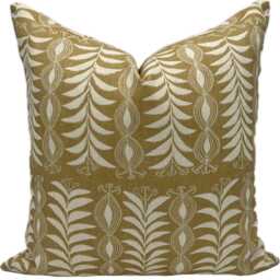 Penny Morrison Little Zanzibar Yellow Fabric Double Sided Cushion Cover Pillow - thumbnail 2