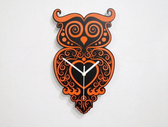 Tribal Owl - Wall Clock - image 1