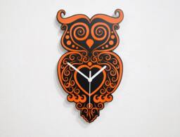 Tribal Owl - Wall Clock - thumbnail 1
