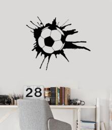 Wall Vinyl Decal Soccer Football Sport Guaranteed Quality Decor 2258Di - thumbnail 1
