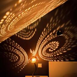 Gourd Table Lamp - Nymph Fairy Lights, Coastal Decor - thumbnail 4