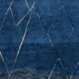 Blue Moroccan Rug, Handmade Beni Ourain Rug, Area Berber Mrirt Rug - thumbnail 3