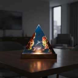 Dolphin Family Resin Night Light Ocean Led Desk Lamp - thumbnail 3