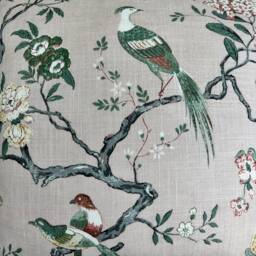 Gp & J Baker Oriental Bird Luxury Designer Pink Double Sided Cushion Pillow Cover - thumbnail 2