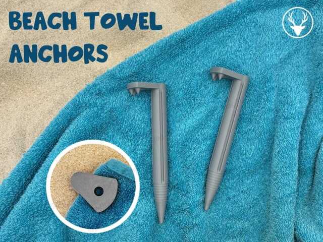 Beach Towel Anchors, Weather Resistant - Set Of 8 - image 1