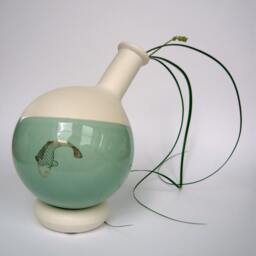 Single Flower Vase, Porcelain Vase For A Flower, White Ceramic Small Bud - thumbnail 2