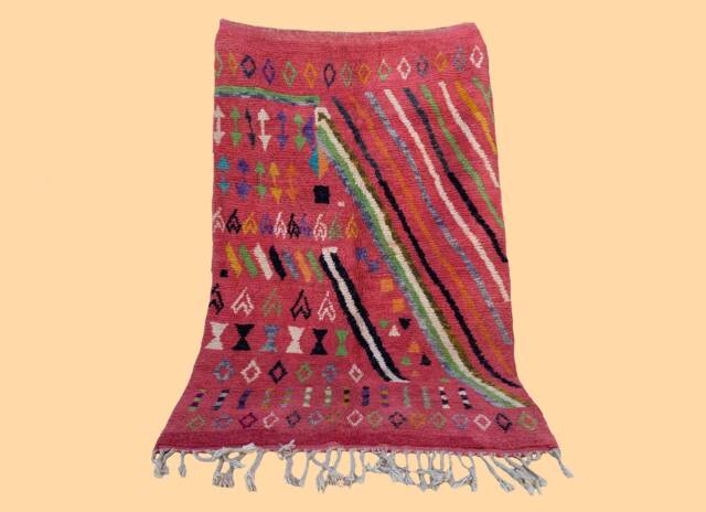 Naima 5'x8' Moroccan Boujaad Or Boujad Rug/Handmade Berber Wool - image 1