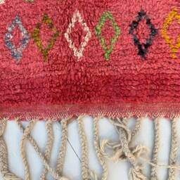 Naima 5'x8' Moroccan Boujaad Or Boujad Rug/Handmade Berber Wool - thumbnail 4