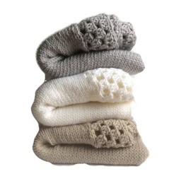 Neutral Granny Square Crochet Baby Blanket, Handmade Nursery Throw, Cozy Shower Gift, Soft Blanket