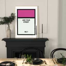 Personalised Monopoly Inspired, Print Wall Art , Home Decor, Gift Idea , Any Street Name Number Board Game Prints New Home Card Gift A3 A2 A1 - thumbnail 2