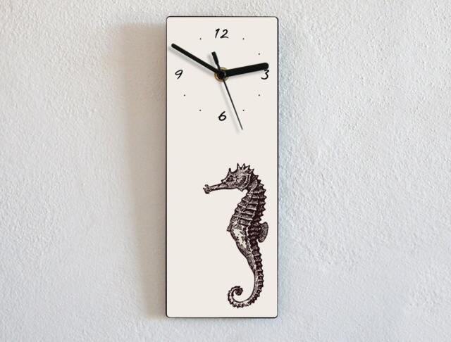 Vintage Hippocampus Sketch - Wall Clock - image 1