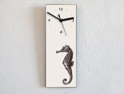 Vintage Hippocampus Sketch - Wall Clock - thumbnail 1