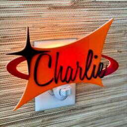 Mid Century Modern Children's Night Light - Room Baby Shower Gift Kid's Decor Nursery Atomic Avocado Designs?? - thumbnail 2