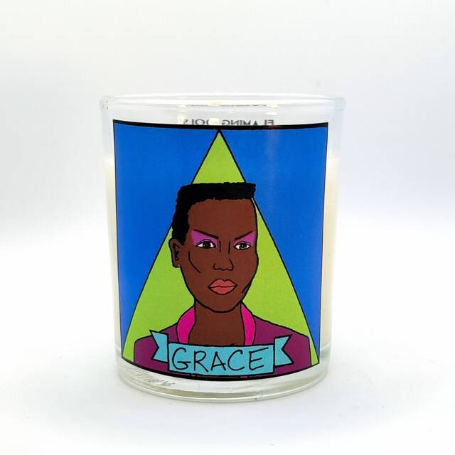 Grace Jones Glass Votive Candle // Lgbtq Altar - image 1