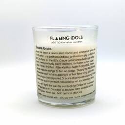 Grace Jones Glass Votive Candle // Lgbtq Altar - thumbnail 2
