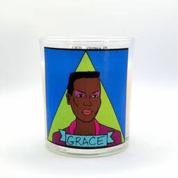 Grace Jones Glass Votive Candle // Lgbtq Altar - thumbnail 1