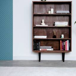 Mid-Century Bookcase Made Of Walnut Vaneer - Livlo O-R03 - thumbnail 3