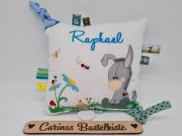 Music Box Baby With Requested Melody Personalized Pillow Newborn Gift Name Donkey