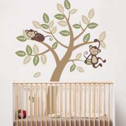 Vinyl Wall Art Decal Sticker - Tree With Monkeys Kids