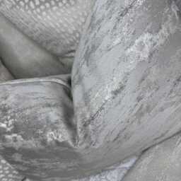 Handmade Pewter Grey Throw Pillow Cover, Marble Design Cushion Cover 12 X 20 - thumbnail 3