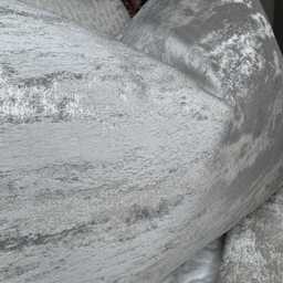 Handmade Pewter Grey Throw Pillow Cover, Marble Design Cushion Cover 12 X 20 - thumbnail 2