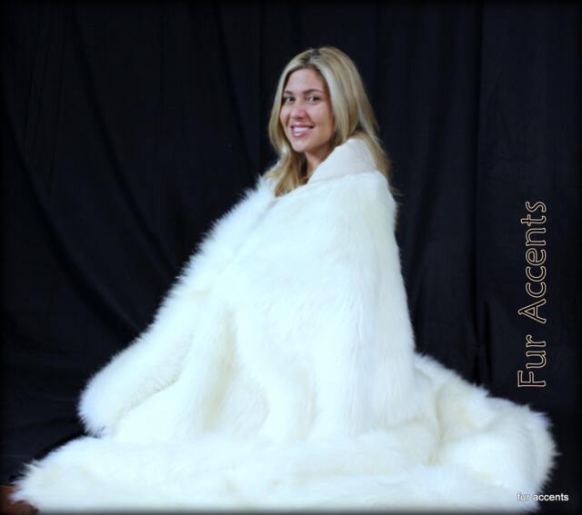 Plush Faux Fur Throw Blanket - Soft Cuddle Minky Lining - image 1