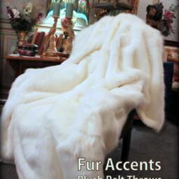 Plush Faux Fur Throw Blanket - Soft Cuddle Minky Lining - thumbnail 3