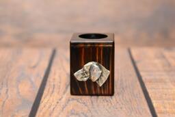 Weimaraner - Wooden Candlestick With Dog, Souvenir, Decoration, Limited Edition, Collection - thumbnail 1