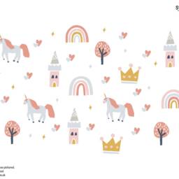 Unicorns & Castles Wall Stickers, Unicorn Decals, Themed Bedroom, Castle Sticker - thumbnail 2