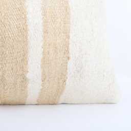 Handwoven Wool Kilim Pillow Cover Vintage Turkish Rug Accent, 16x24 - thumbnail 2