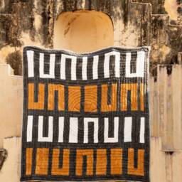 Handmade Block Printed Cotton Quilt Boho Kantha Bedspread - thumbnail 3