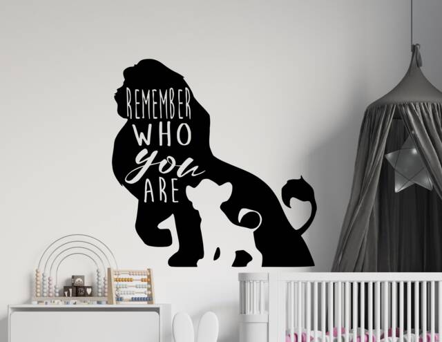 Lion King Wall Decal Simba Nursery Decor, Custom Name Available 4096 - image 1